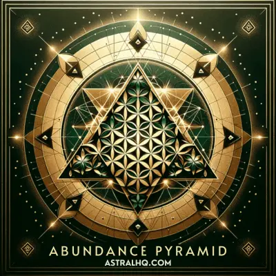 Abundance Pyramid subconscious release 432 Hz audio track cover